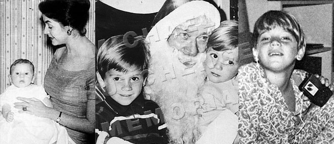 1: Little Michael with his mother Patricia – 2: In 1964 – 3: In 1966 (photo courtesy of Rhett Hutchence) 1: Little Michael with his mother Patricia – 2: In 1964 – 3: In 1966 (photo courtesy of Rhett Hutchence)